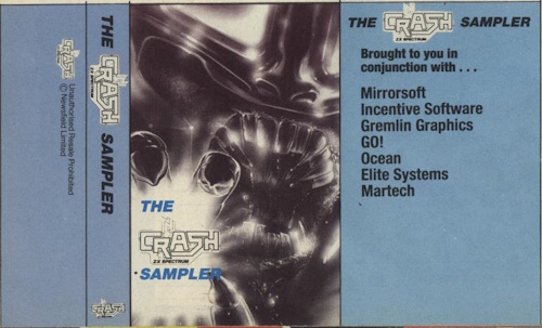 The CRASH Sample Brought to you in conjunction with Mirrorsoft, Incentive Software, Gremlin Graphics, GO!, Ocean, Elite Systems, Martech