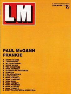 LM Issue 1, February 1987, outer cover